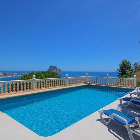 Villa con piscina y vistas al mar - Mar 27 H Calpe Exterior foto