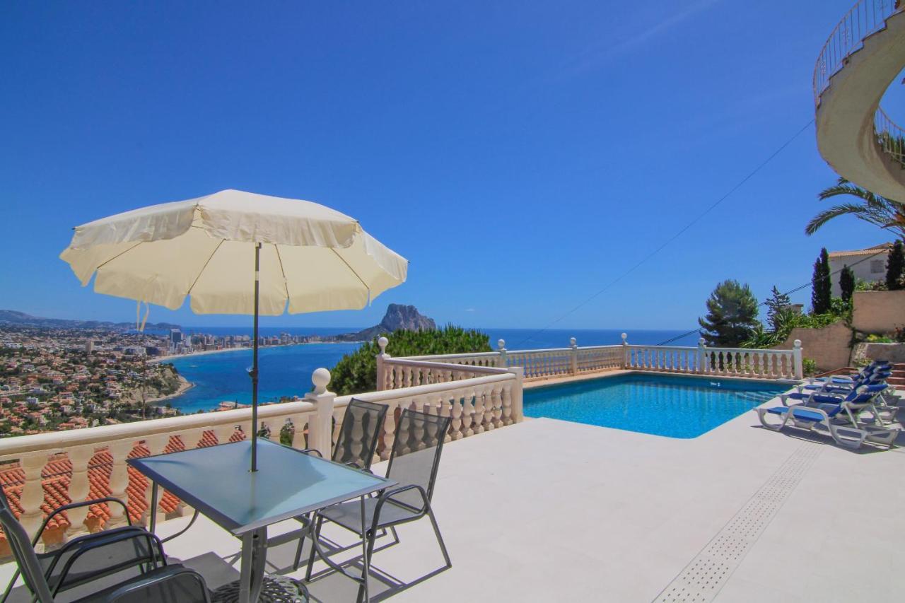 Villa con piscina y vistas al mar - Mar 27 H Calpe Exterior foto