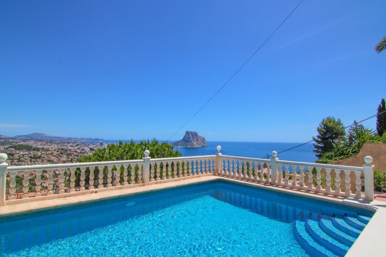Villa con piscina y vistas al mar - Mar 27 H Calpe Exterior foto