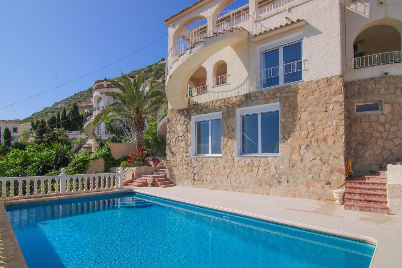 Villa con piscina y vistas al mar - Mar 27 H Calpe Exterior foto